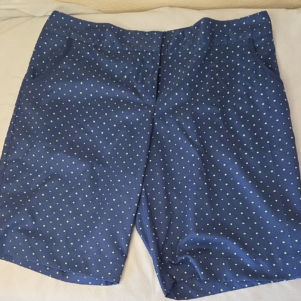 Izod Women's Blue Polka Dot Shorts